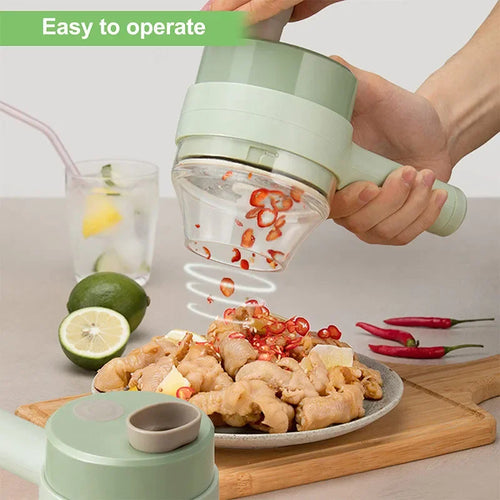 Star 4-in-1 Handheld Electric Vegetable Cutter & Slicer