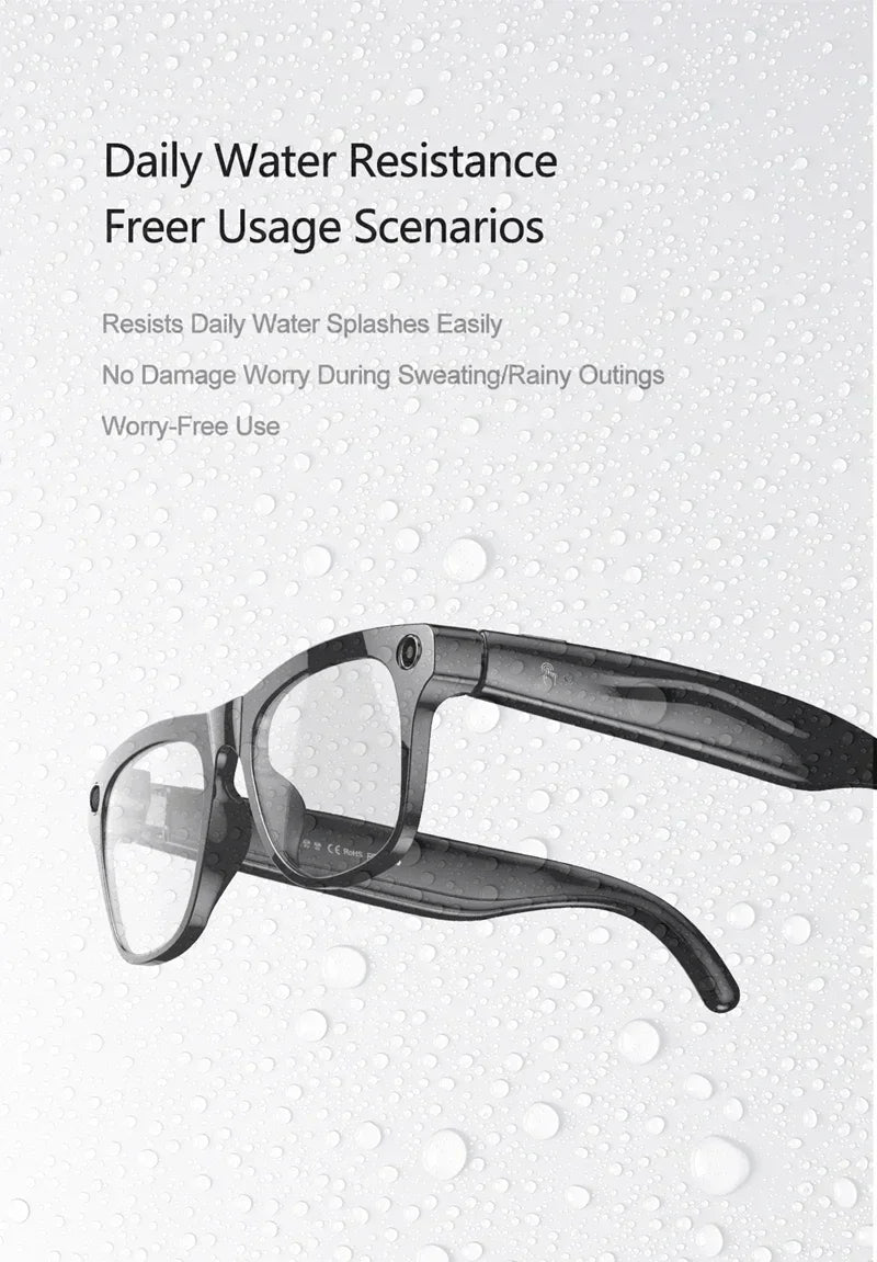 Lenovo Next-Gen Smart AI Glasses - HD Camera, Bluetooth Audio & UV Protection