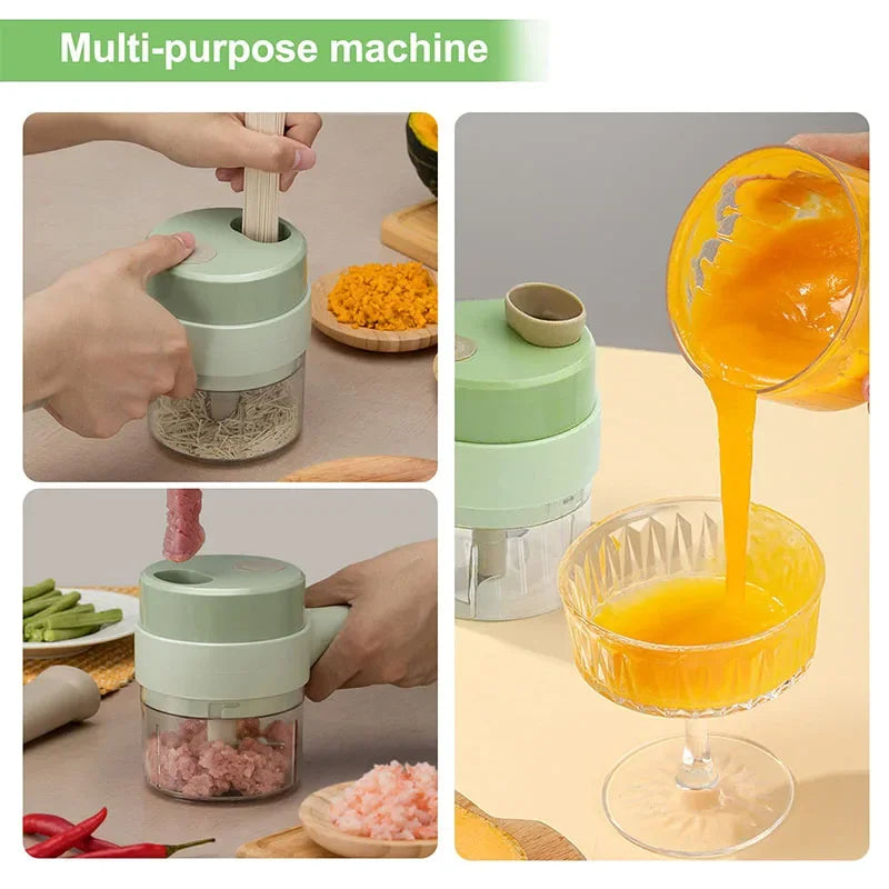 Star 4-in-1 Handheld Electric Vegetable Cutter & Slicer