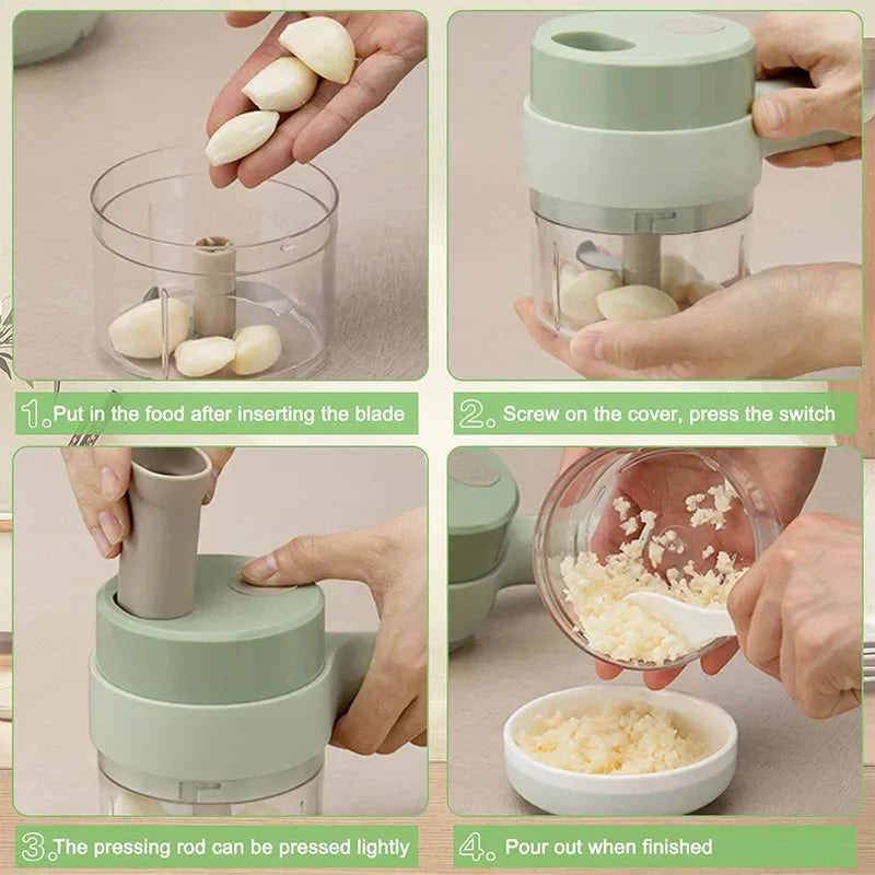 Star 4-in-1 Handheld Electric Vegetable Cutter & Slicer