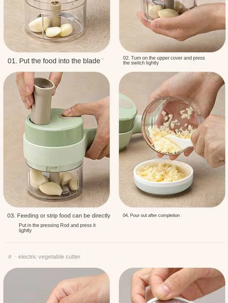 Star 4-in-1 Handheld Electric Vegetable Cutter & Slicer