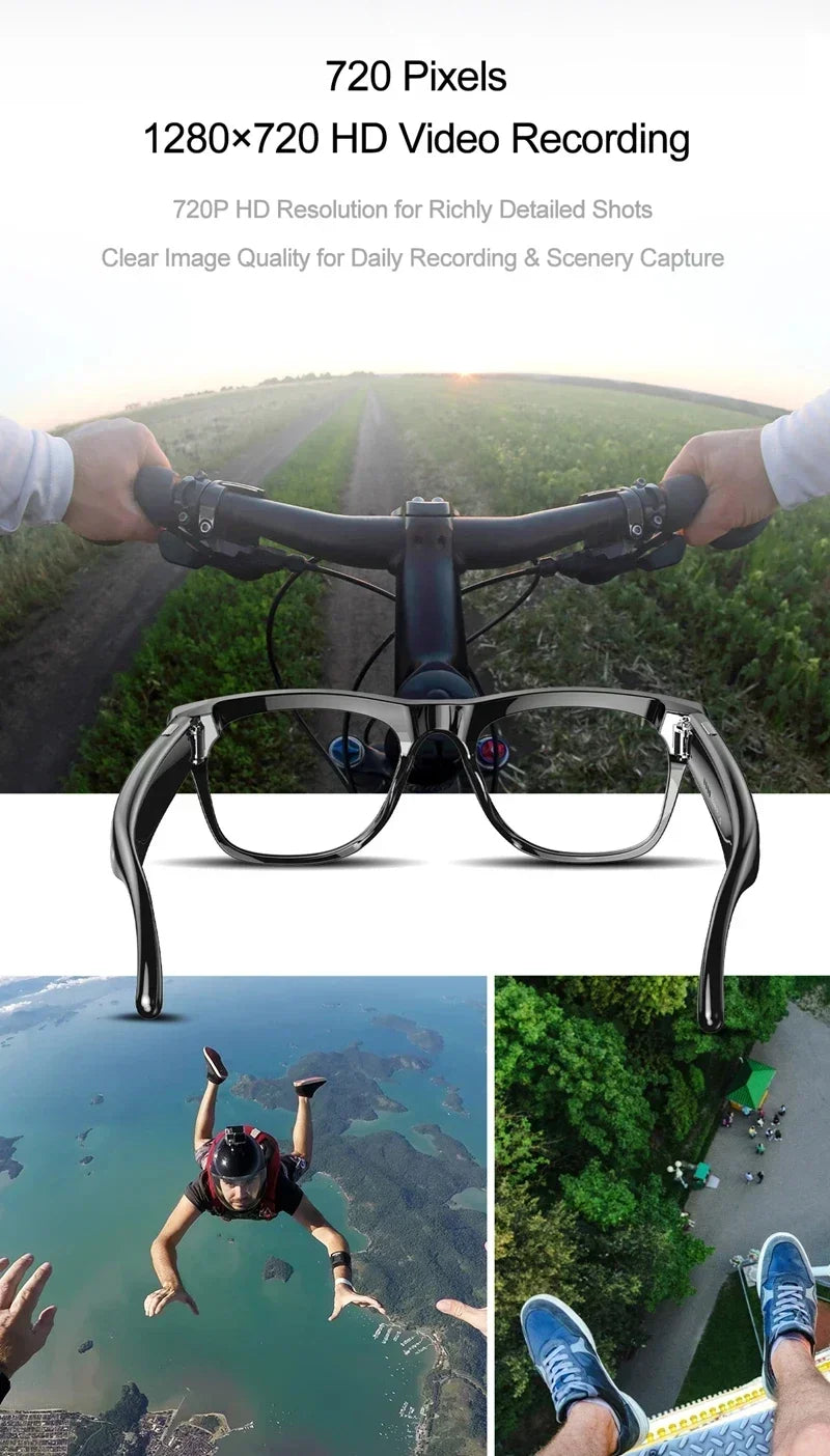 Lenovo Next-Gen Smart AI Glasses - HD Camera, Bluetooth Audio & UV Protection