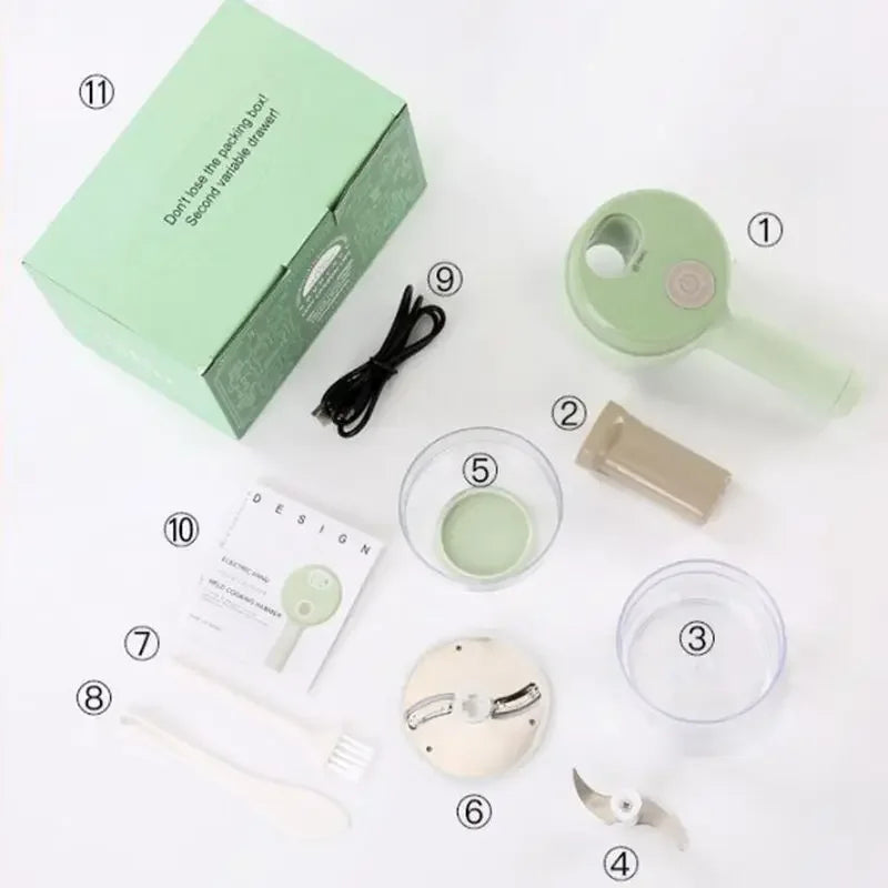 Star 4-in-1 Handheld Electric Vegetable Cutter & Slicer
