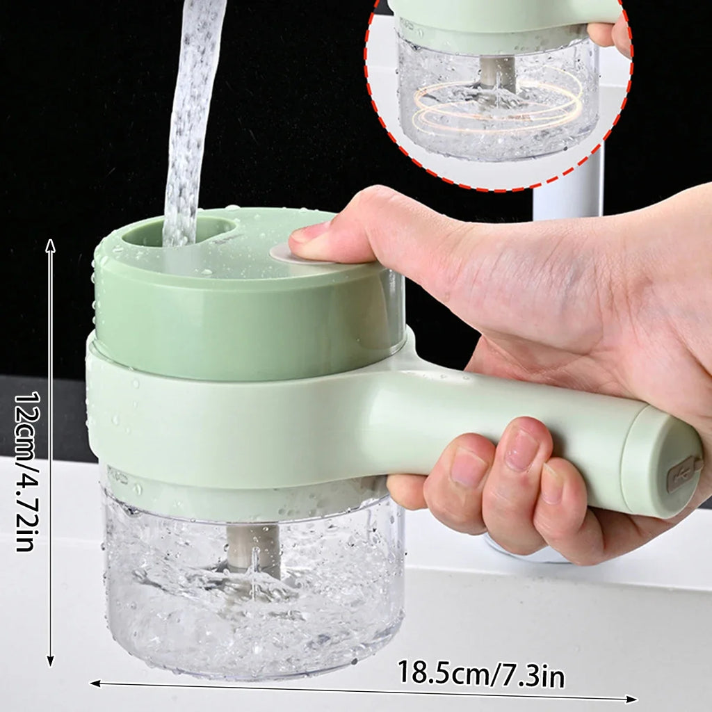Star 4-in-1 Handheld Electric Vegetable Cutter & Slicer