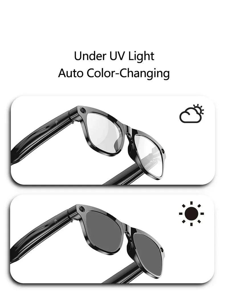 Lenovo Next-Gen Smart AI Glasses - HD Camera, Bluetooth Audio & UV Protection